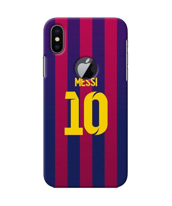 Messi 10 Tshirt Iphone X Logocut Back Cover