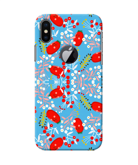 Small Red Animation Pattern Iphone X Logocut Back Cover