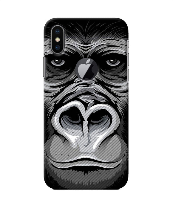 Black Chimpanzee Iphone X Logocut Back Cover