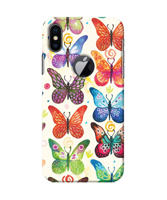 Abstract Butterfly Print Iphone X Logocut Back Cover