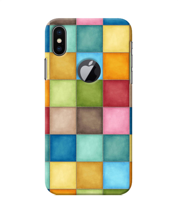 Abstract Colorful Squares Iphone X Logocut Back Cover