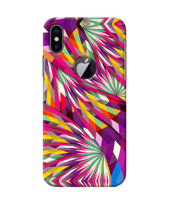 Abstract Colorful Print Iphone X Logocut Back Cover