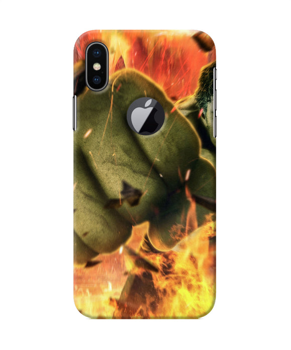 Hulk Smash Iphone X Logocut Back Cover
