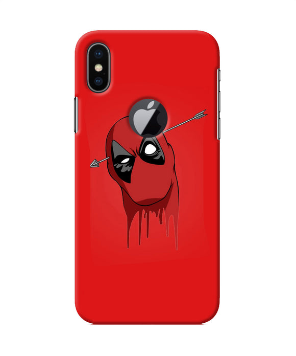 Funny Deadpool Iphone X Logocut Back Cover
