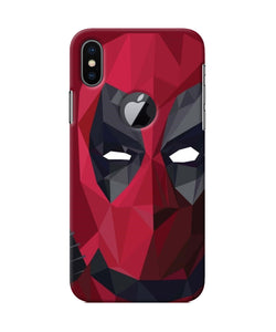 Abstract Deadpool Mask Iphone X Logocut Back Cover