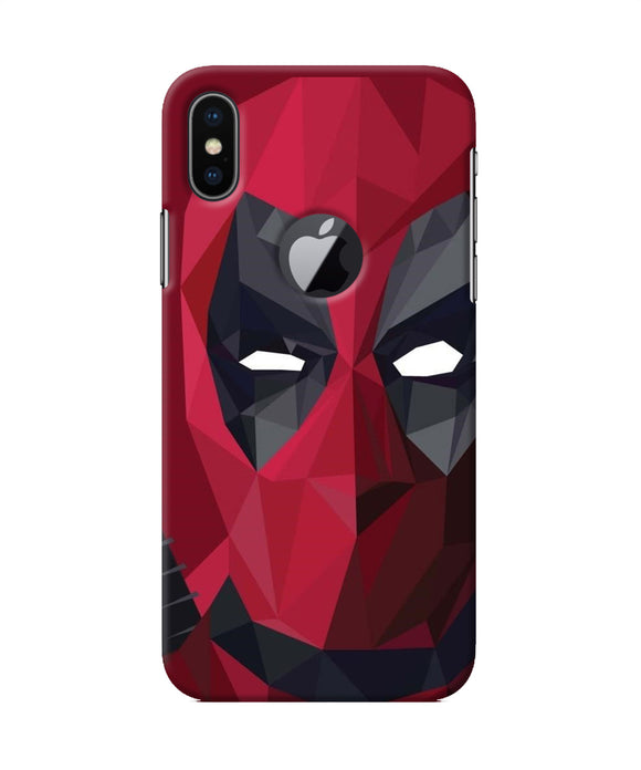 Abstract Deadpool Mask Iphone X Logocut Back Cover
