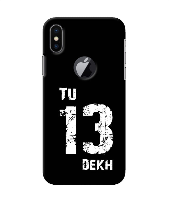 Tu Tera Dekh Quote Iphone X Logocut Back Cover