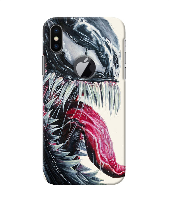 Angry Venom Iphone X Logocut Back Cover