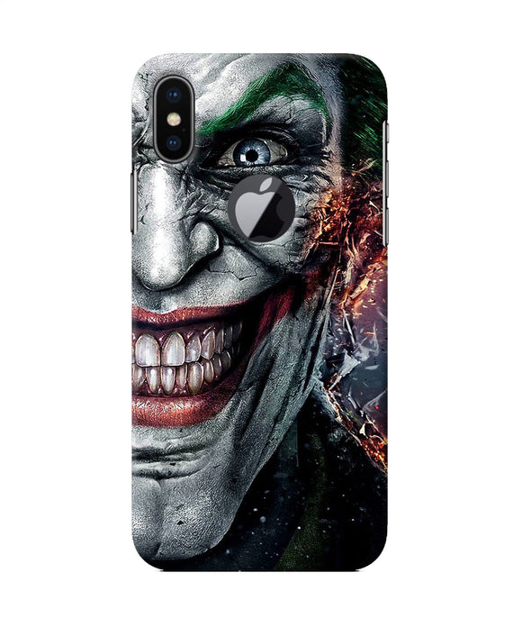 Joker Half Face Iphone X Logocut Back Cover