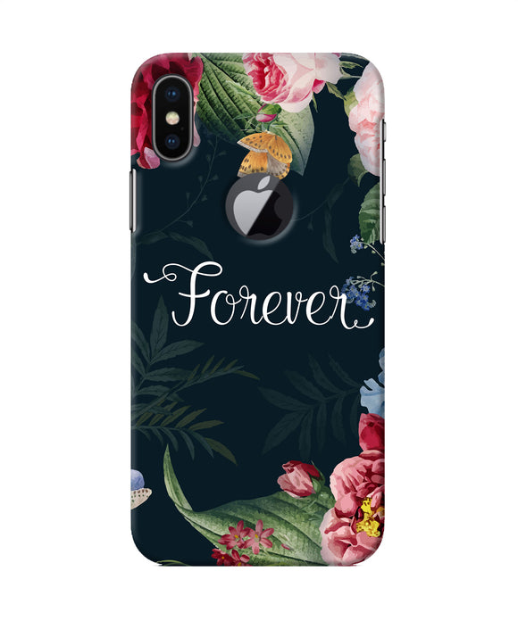 Forever Flower Iphone X Logocut Back Cover
