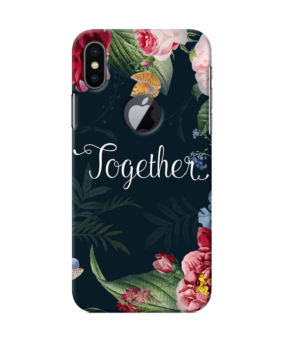Together Flower Iphone X Logocut Back Cover