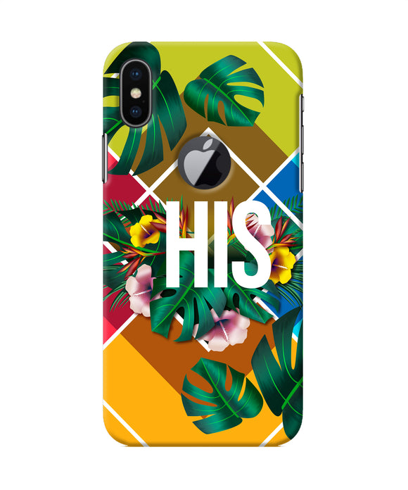 His Her One Iphone X Logocut Back Cover