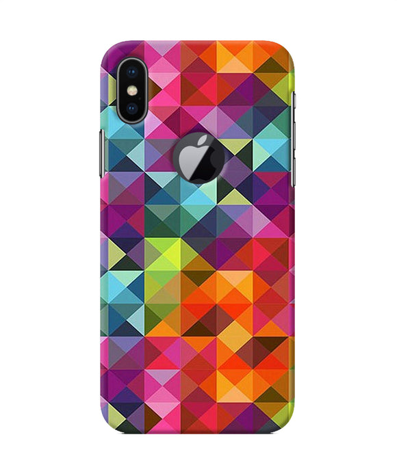 Abstract Triangle Pattern Iphone X Logocut Back Cover