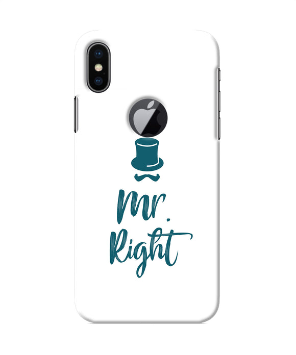 My Right Iphone X Logocut Back Cover