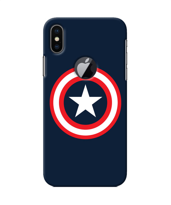 Captain America Logo Iphone X Logocut Back Cover