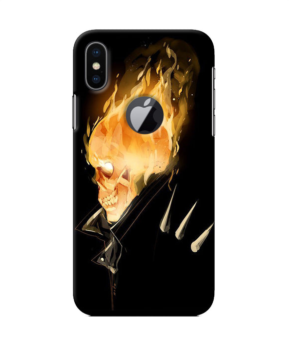 Burning Ghost Rider Iphone X Logocut Back Cover