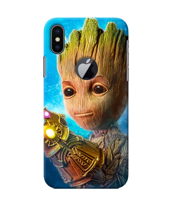 Groot Vs Thanos Iphone X Logocut Back Cover