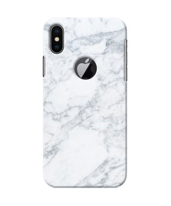 Marble Print Iphone X Logocut Back Cover