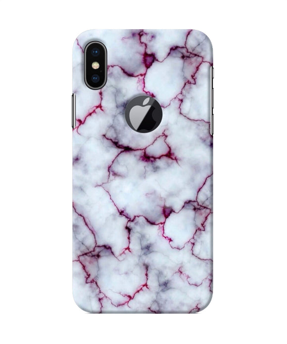Brownish Marble Iphone X Logocut Back Cover