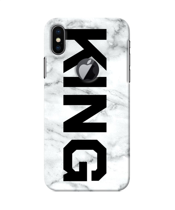 King Marble Text Iphone X Logocut Back Cover