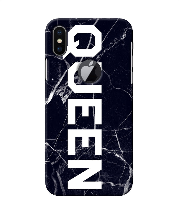 Queen Marble Text Iphone X Logocut Back Cover