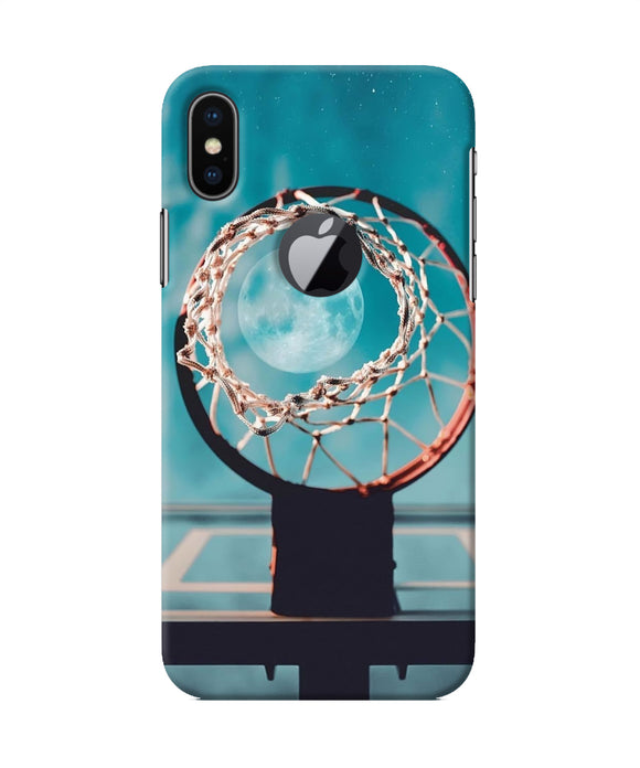 Basket Ball Moon Iphone X Logocut Back Cover