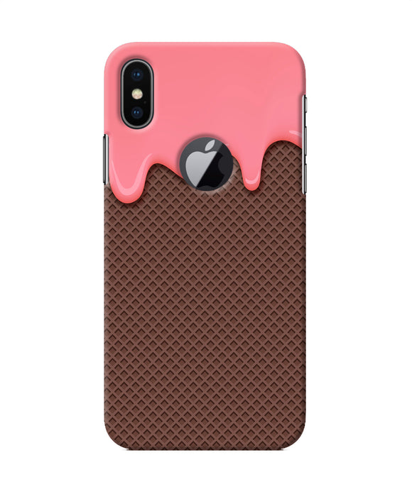 Waffle Cream Biscuit Iphone X Logocut Back Cover