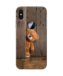 Teddy Wooden Iphone X Logocut Back Cover