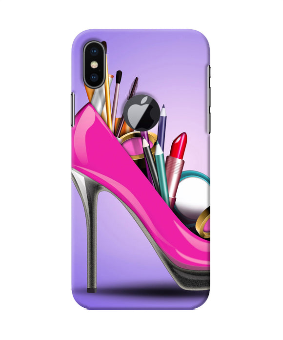 Makeup Heel Shoe Iphone X Logocut Back Cover