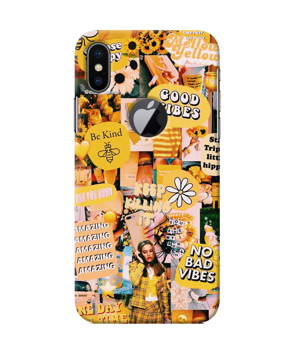 Good Vibes Poster Iphone X Logocut Back Cover