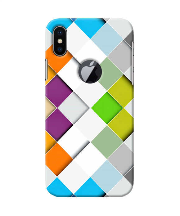 Abstract Color Box Iphone X Logocut Back Cover