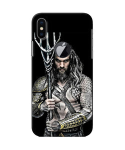 Aquaman Trident Black Iphone X Logocut Back Cover