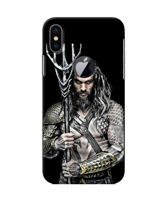 Aquaman Trident Black Iphone X Logocut Back Cover