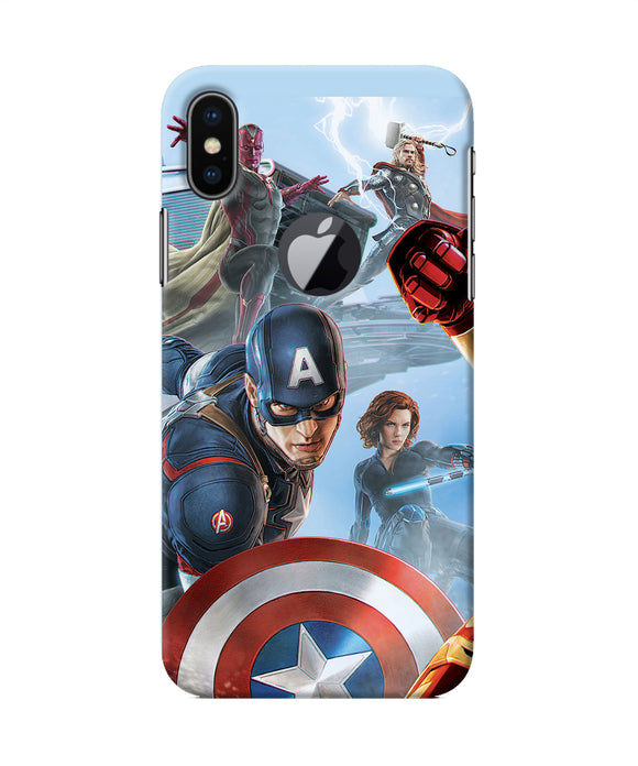 Avengers On The Sky Iphone X Logocut Back Cover