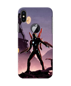 Ironman On Planet Iphone X Logocut Back Cover