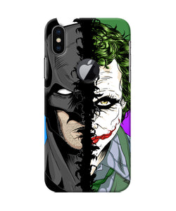 Batman Vs Joker Half Face Iphone X Logocut Back Cover