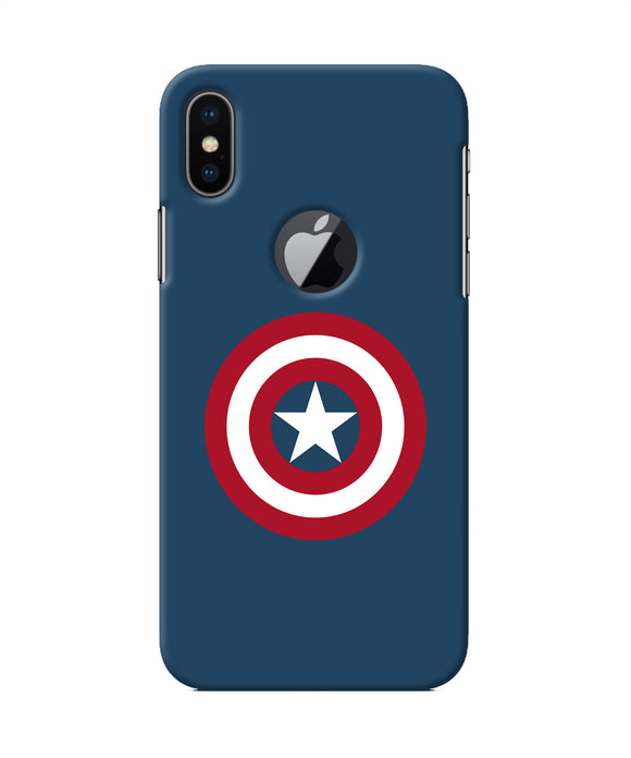 Captain America Logo Iphone X Logocut Back Cover
