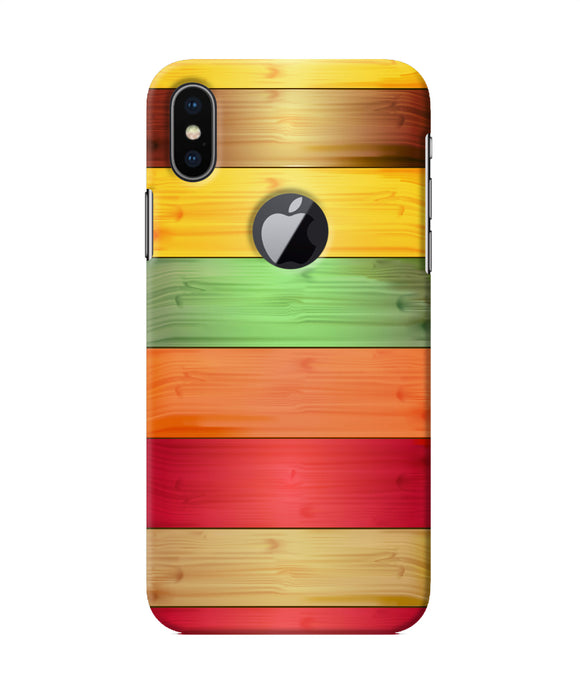 Wooden Colors Iphone X Logocut Back Cover