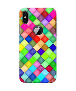 Abstract Colorful Squares Iphone X Logocut Back Cover