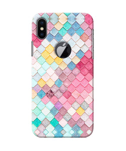 Colorful Fish Skin Iphone X Logocut Back Cover