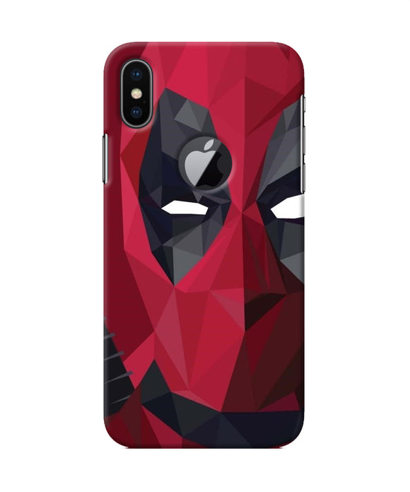 Abstract Deadpool Half Mask Iphone X Logocut Back Cover