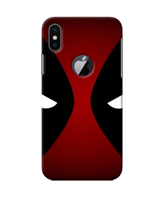 Deadpool Eyes Iphone X Logocut Back Cover