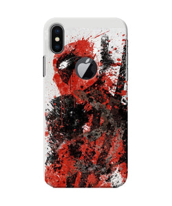 Deadpool Rugh Sketch Iphone X Logocut Back Cover