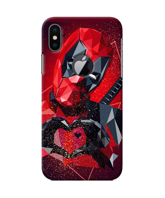 Deadpool Love Iphone X Logocut Back Cover