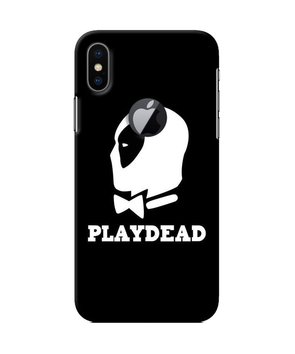 Play Dead Iphone X Logocut Back Cover