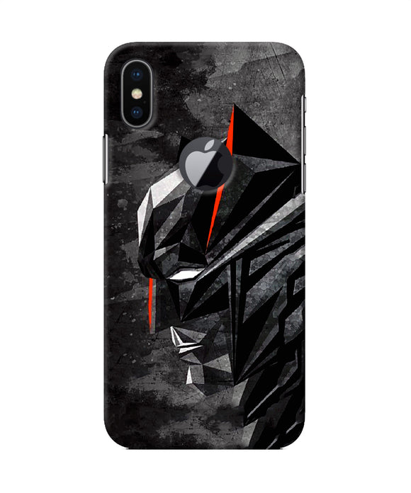 Batman Black Side Face Iphone X Logocut Back Cover