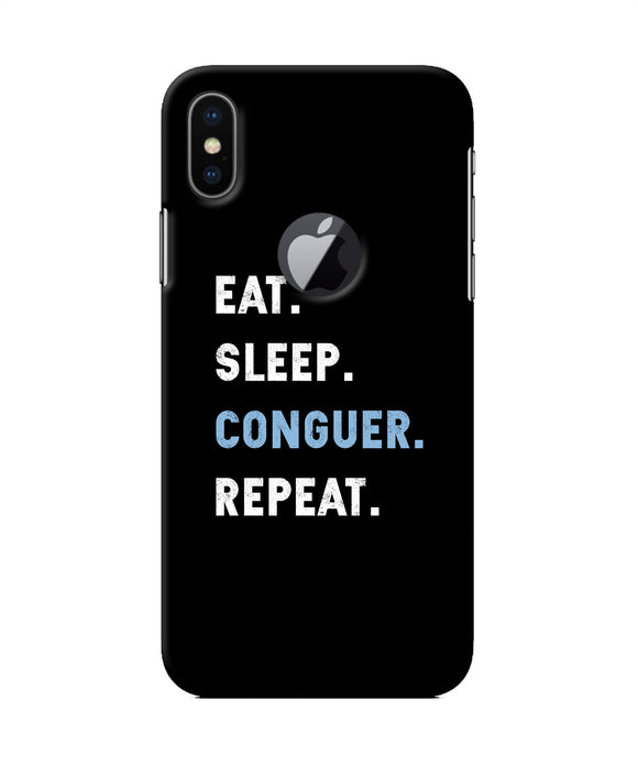 Eat Sleep Quote Iphone X Logocut Back Cover