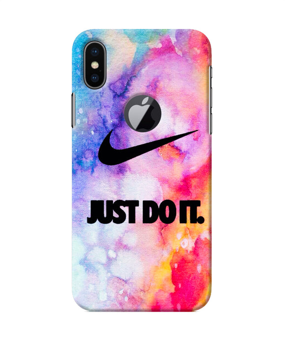 Just Do It Colors Iphone X Logocut Back Cover