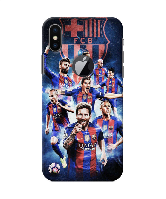 Messi Fcb Team Iphone X Logocut Back Cover