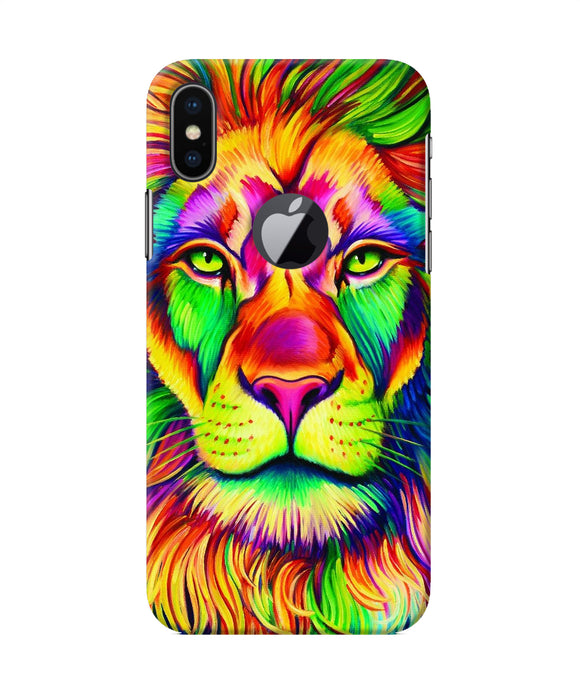 Lion Color Poster Iphone X Logocut Back Cover